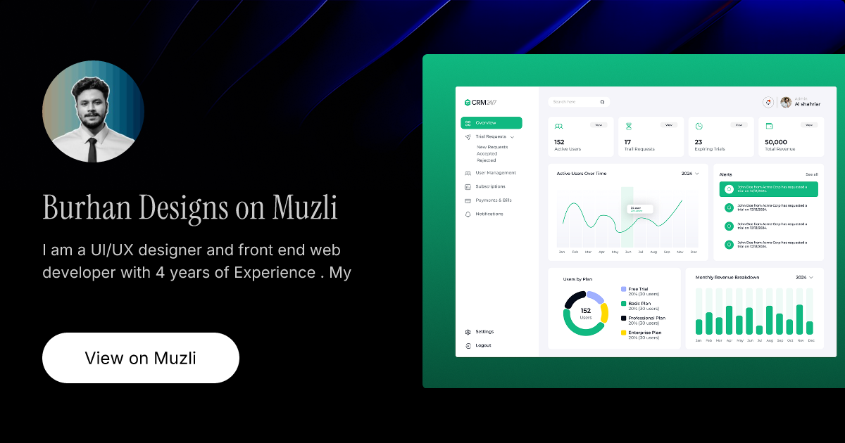 Burhan Designs on Muzli