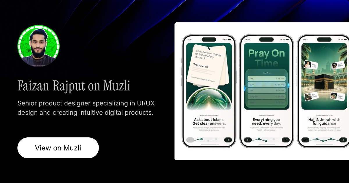 Faizan Rajput on Muzli
