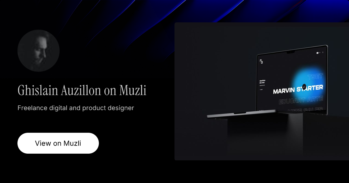 Ghislain Auzillon on Muzli