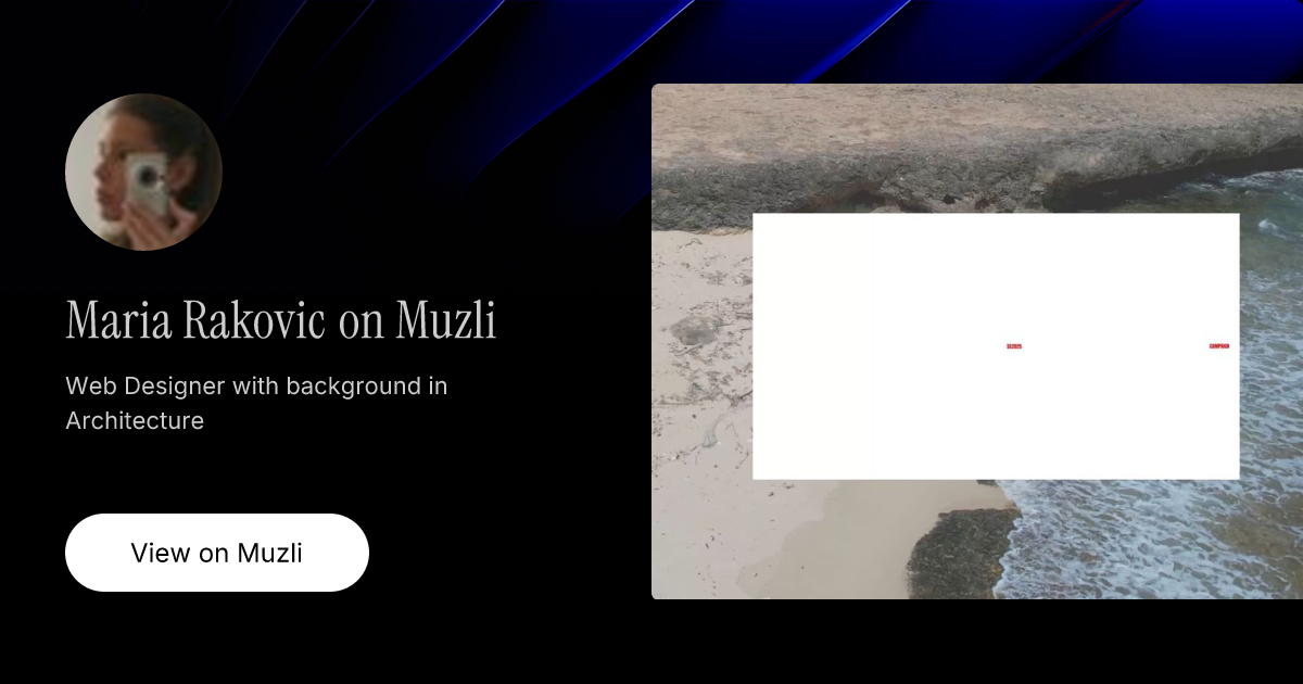 Maria Rakovic on Muzli