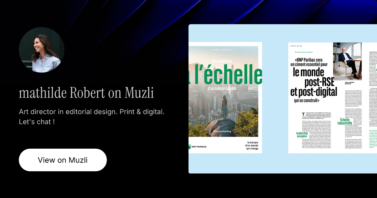 mathilde Robert on Muzli