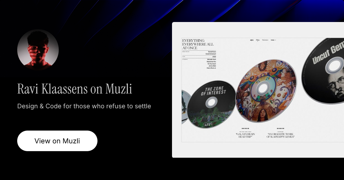 Ravi Klaassens on Muzli