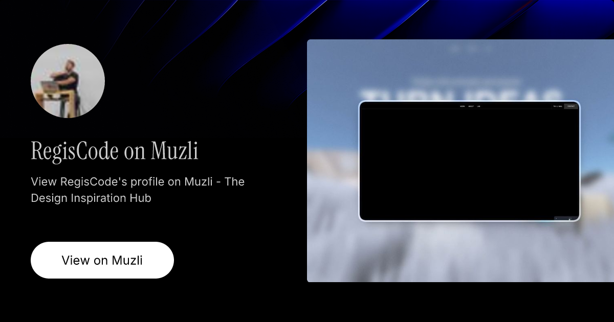 RegisCode on Muzli