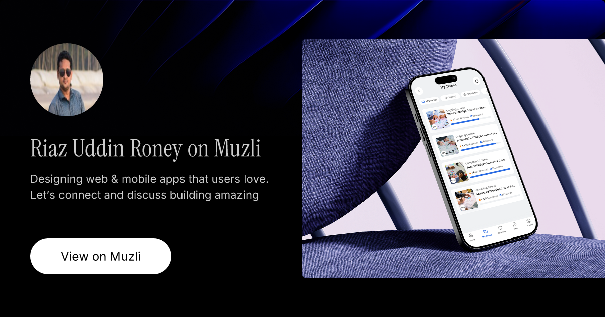 Riaz Uddin Roney on Muzli