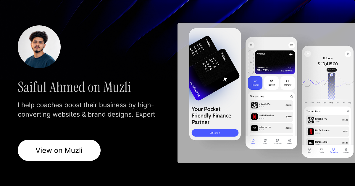Saiful Ahmed on Muzli