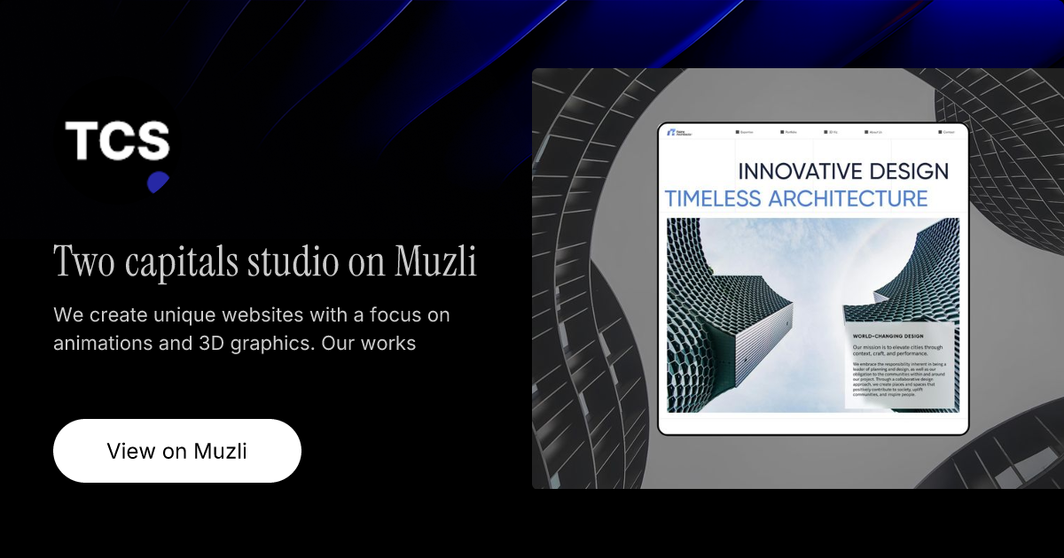 Two capitals studio on Muzli